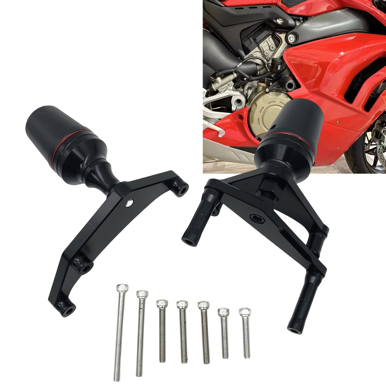 Motorcycle Frame Slider Crash Protector Bobbin Falling Protector For DUCATI PANIGALE V4 S Speciale 2018-2023