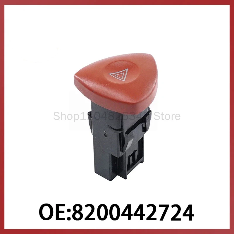 

8200442724 Подходит для Renault: кнопка аварийной сигнализации, двойной мигающий переключатель аварийного света, кнопка-переключатель сигнала аварийной остановки