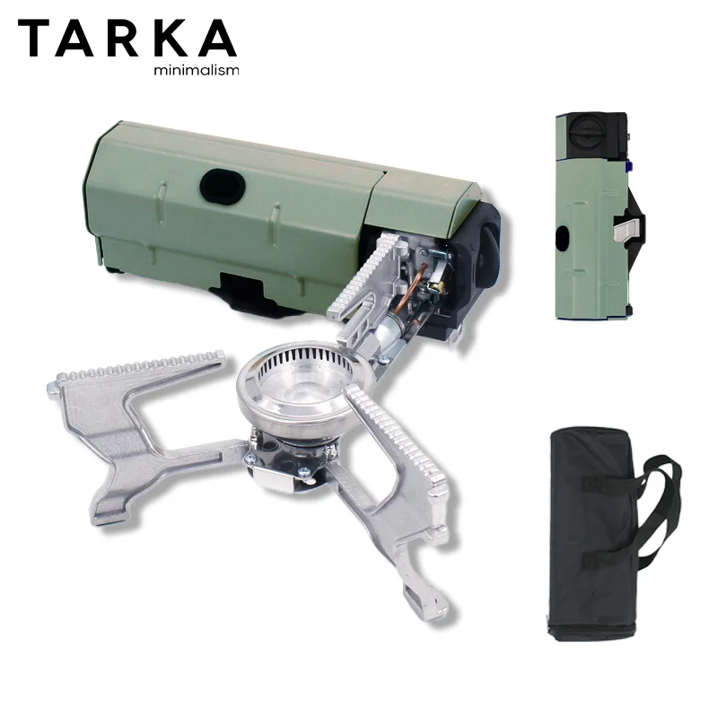 TARKA Cassette Stove Camping Folding Gas Stove 2600w Fire Power Portable Furnace Kitchen Cookware Suitable Toursit Hiking Picnic