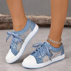 Woman Designer Sneakers New Summer Fashion Casual Shoes Canvas Hollow Breathable Platform Flat Shoes Woman Sneakers Tenis Jeans