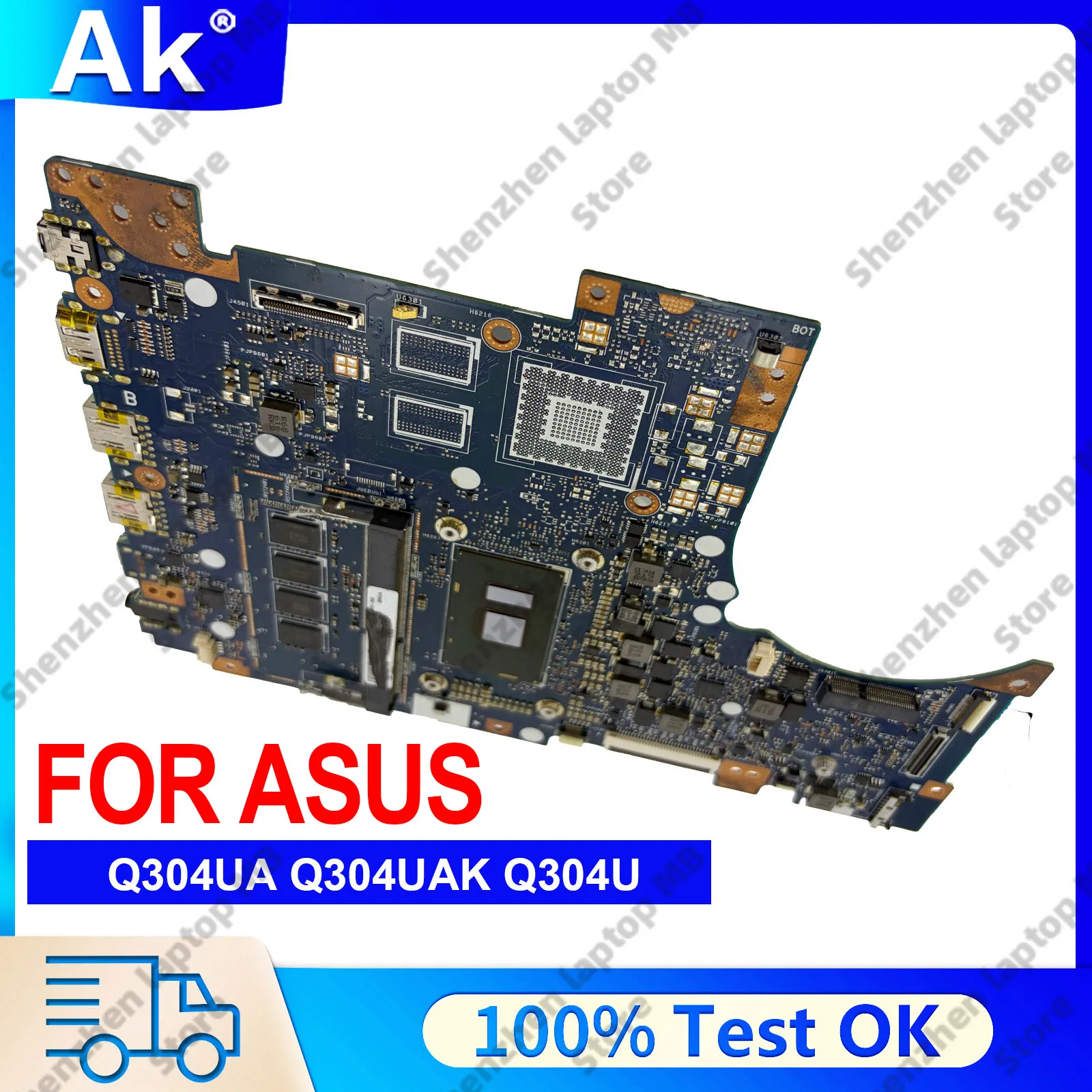 

Q304UA Laptop Motherboard For ASUS VivoBook Q304UA Q304U Q304UAK Notebook Mainboard With I3 I5 I7 CPU 100% tests OK fast ship
