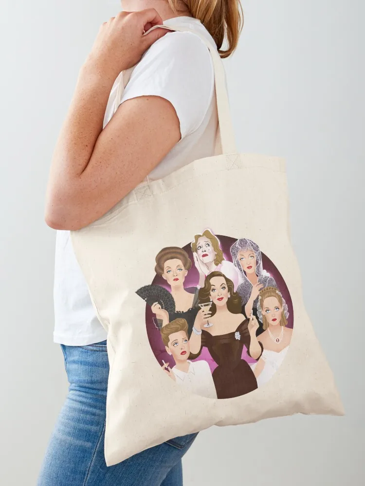 

Bette Davis Tote Bag Big bag supermarket folding bag shopper woman tote