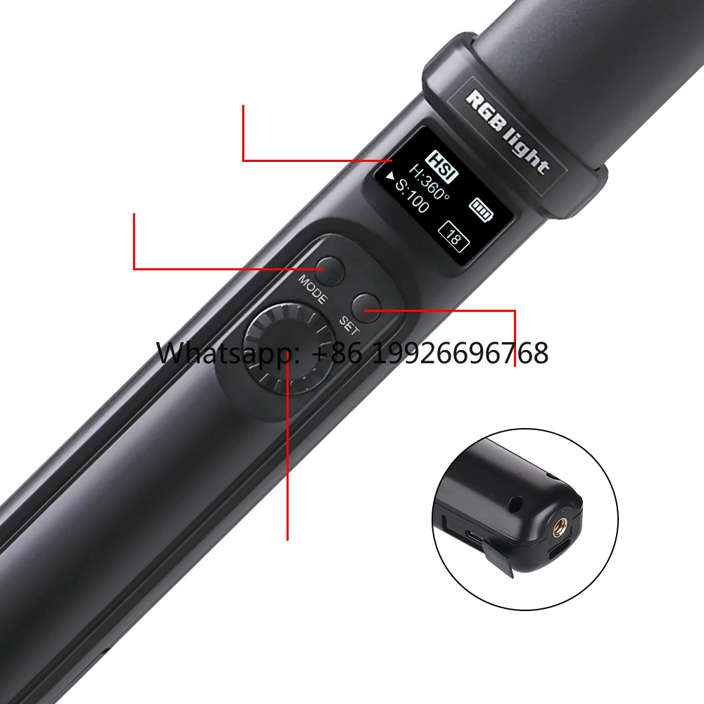 

RGB Bicolor Studio Photography Lighting Lights Effects YouTube Vlog Live Streaming Self Broadcasting Led Video Light Stick Wand
