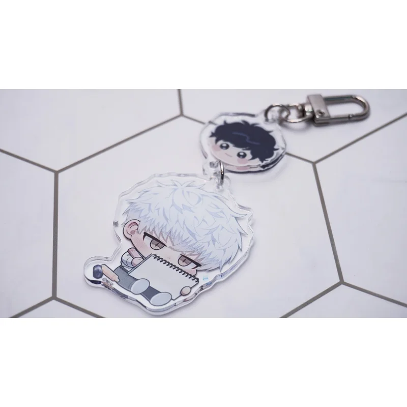 Cherry Blossoms After Winter Anime Acrylic Keychain 6cm Haebom Taesung Cute Chibi Pendant Bag Charm Accessory Gift for Fans