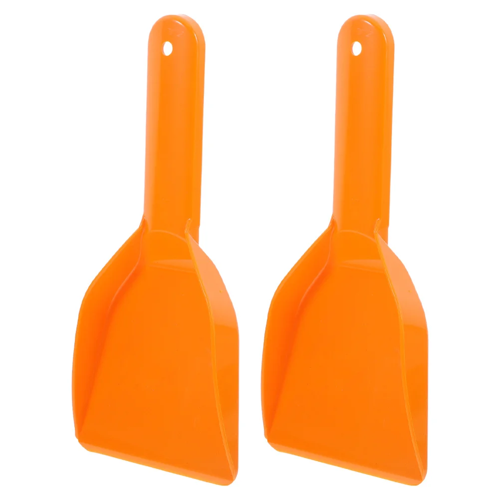 

2pcs Frost Tools Ice Spatula Durable Ice Scraper for Freezer Cleaning Orange Refrigerator Floor Spatula Shovel