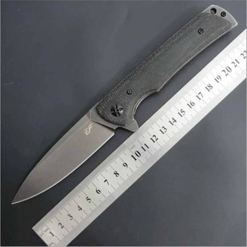 Eafengrow EF962 Folding Real D2 Blade Micarta Handle Pocket Survival Hunting Tactical Flipper Outdoor Camping Kitchen EDC Knife