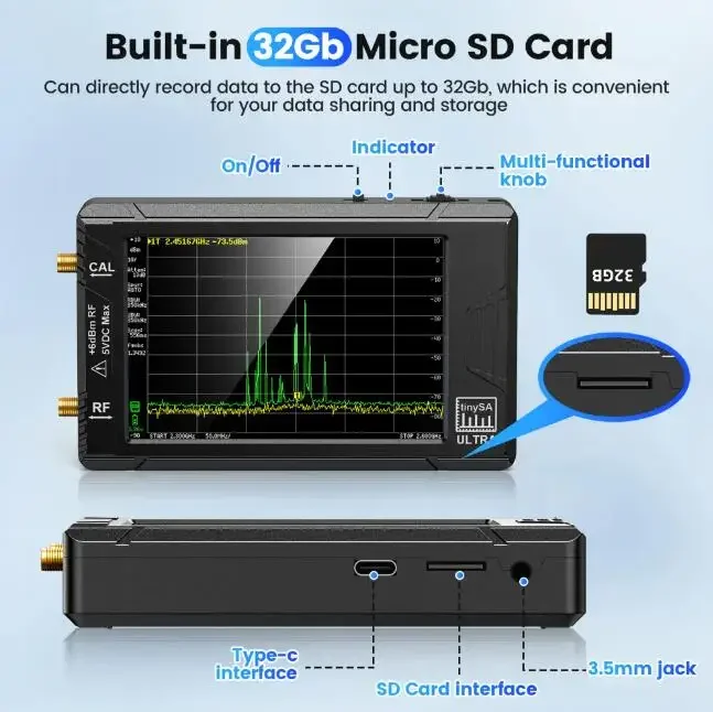 Tinysa Színkép analyzer tinysa Ultra 4