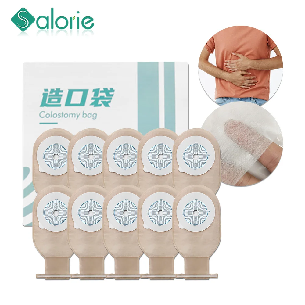 10/20pcs Colostomy Bags Ostomy Bag Colostomy Disposable Ostomy Drainable Single Use Pouch for Stoma Care Ileostomy Stoma Bag