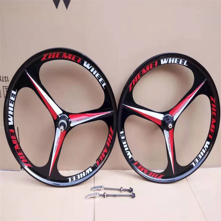 Mountain bike 26/20/24 inch wheels, 10/6/3 blade integrated wheel set, 5 blade integrated wheel set