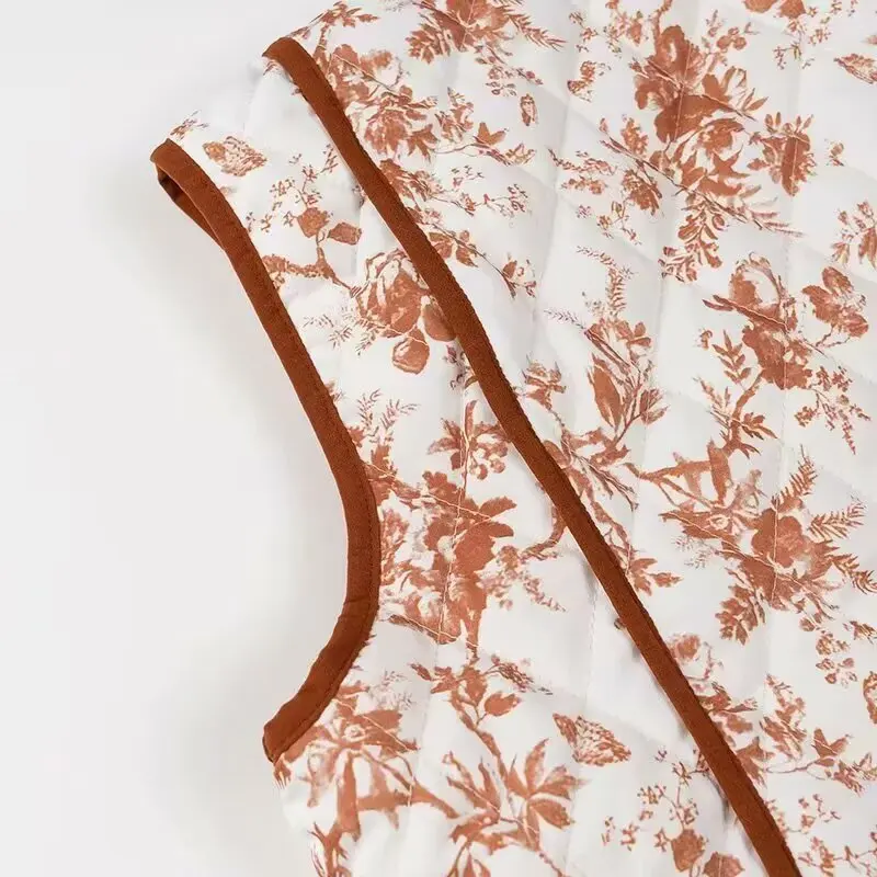 Faionable سترة مطبوعة الملابس النسائية JNLEAOG الخريف جديد Sle تخفيف جولة Ne ألياف البوليستر لا تصميم زر