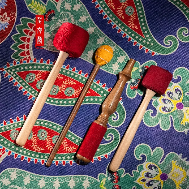 

Поющая чаша ручной работы, шерстяной фетр, ручные звуковые чаши, молоток, Непал, вязаные поющие чаши, молоток, деревянная звуковая чаша, палка