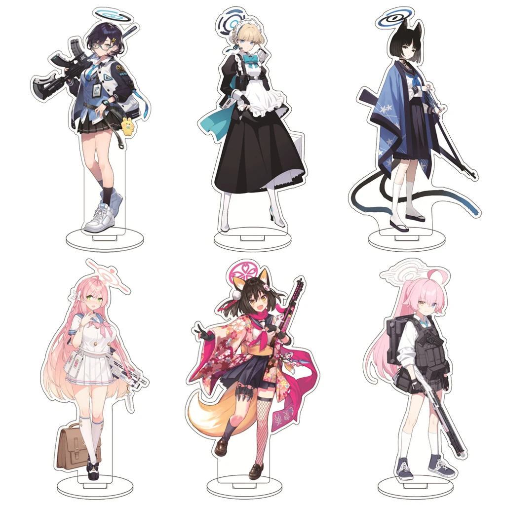 Figura Acrílica de 16 cm del Anime Blue Archive, Takanashi Hoshino, Sorasaki Hina, Asuma, Toki, Kuromi, Serika, con Base, Adornos, Regalos