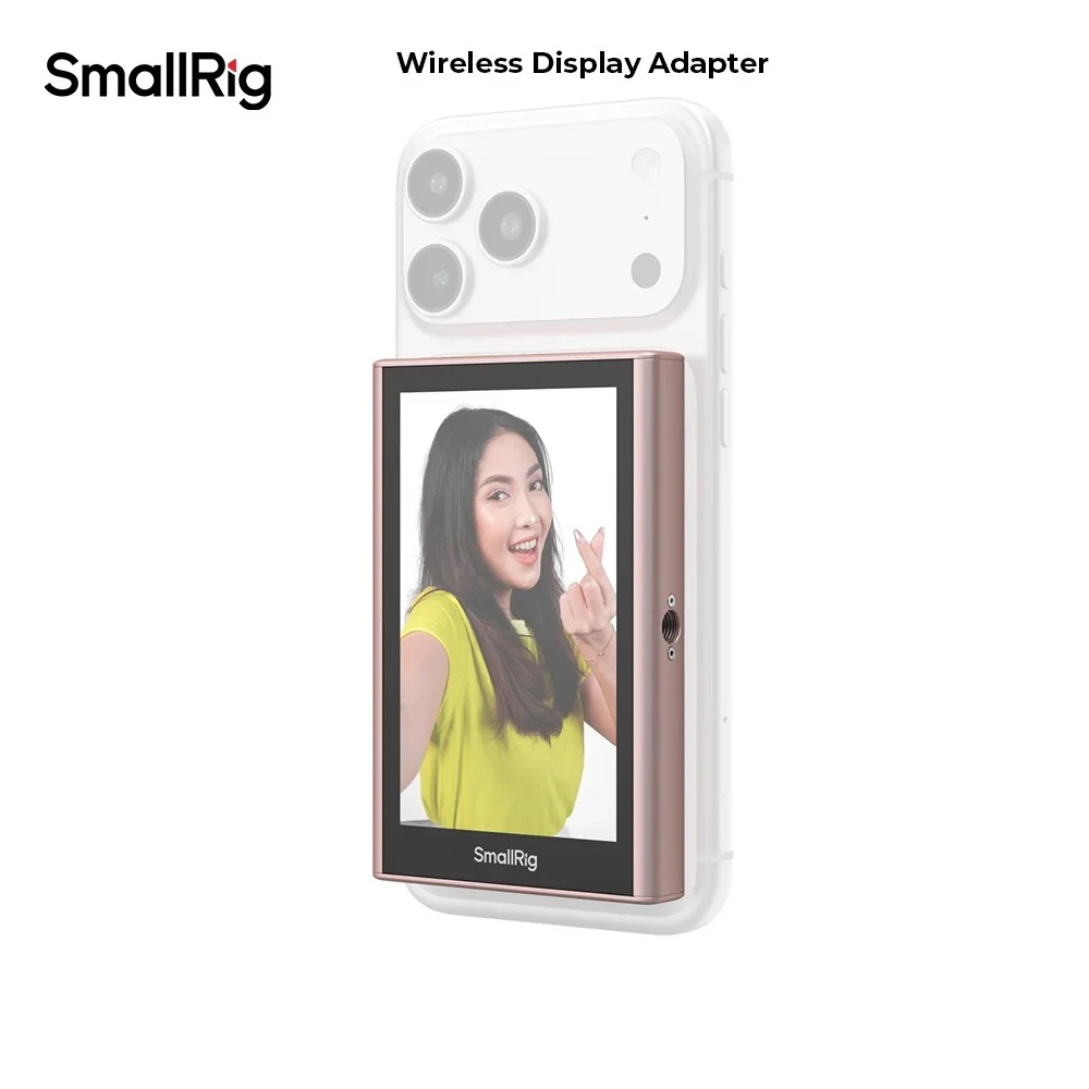 SmallRig Wireless Display Mirroring Adapter Selfie Kit for IPhone for Android SmartPhone Real-Time Screen Mirroring Magnetic