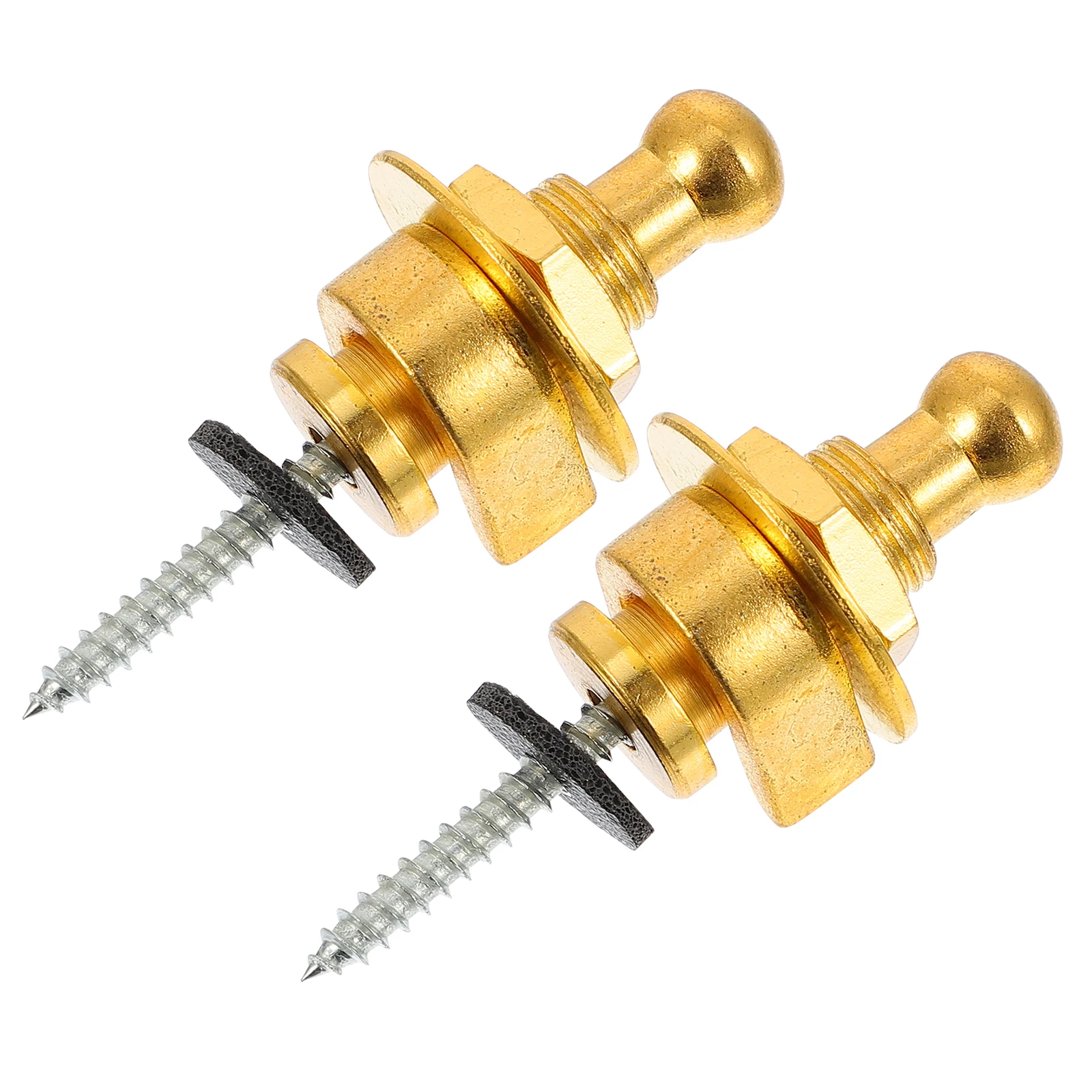 

2pcs Anti Guitar Strap Locks Alloy Safety Tail Nails Bass Belt Button Electric Acoustic Instruments Easy