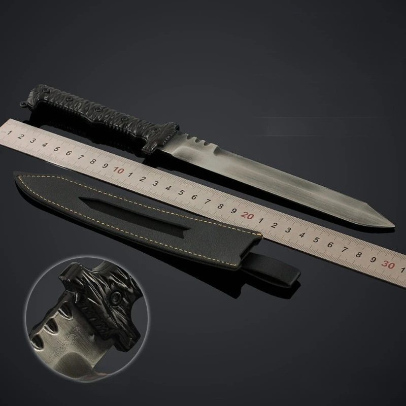 29cm/11,42 pulgadas Escape from Tarkov periféricos juego modelo M2 espada táctica Funda de cuero aleación juguete colección ornamento escritorio niños