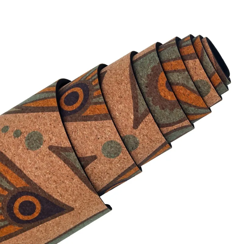 YTYIN personnalisé imprimé haute qualité écologique méditation voyage sport pliant antidérapant liège Yoga tapis de Guangdong