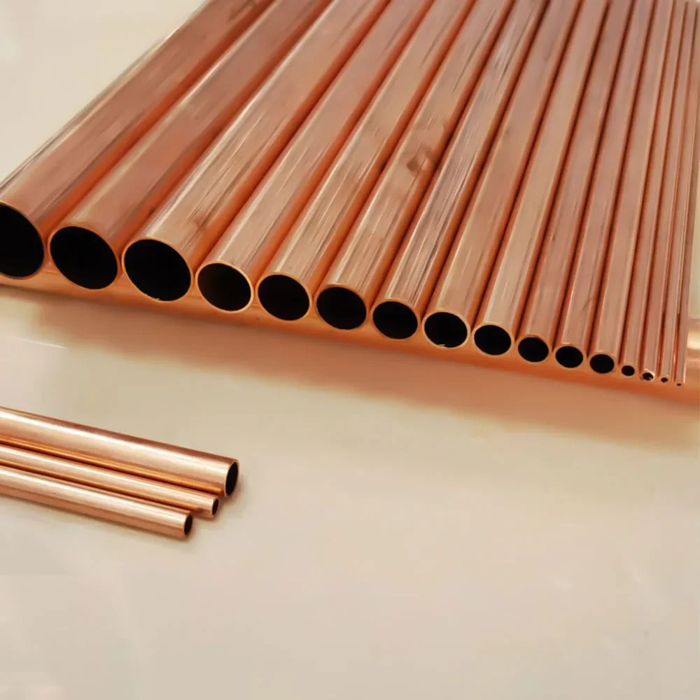 Copper tube OD17-30mm length300 500mm Round  Copper alloy Pipe Straight red copper  precise thickness 0.5-2