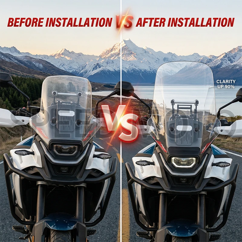 450MT Motorcycle Accessories Windscreen Wind Deflectors Widening Front Windshield Raised Windscreens For CFMOTO CF 450 MT MT450