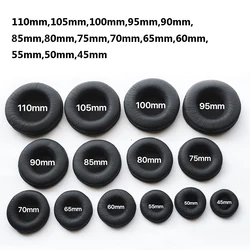 Almohadillas para auriculares, almohadilla de piel de rana arrugada, fundas de espuma de cuero y esponja para auriculares, repuesto de cojín para accesorios de auriculares