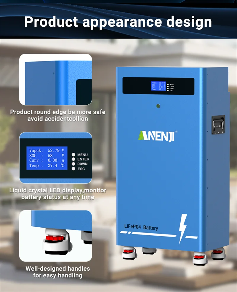 ANENJI 11KW 48V Solar-Wechselrichter Hybrid 220V 15KW Batterie-MPPT-Wechselrichter mit WLAN für On/Off-Grid-Anwendungen, Solar-Hybrid-Wechselrichter für Solarpanel-Haushaltsgeräte – Detail 29