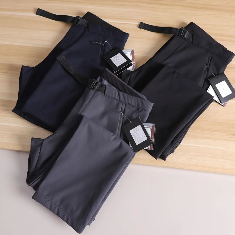 

Высокопрочные четырехсторонние эластичные мужские повседневные брюки, устойчивые к разрыву, осенние спортивные брюки на открытом воздухе, дышащие прямые брюки, модные...