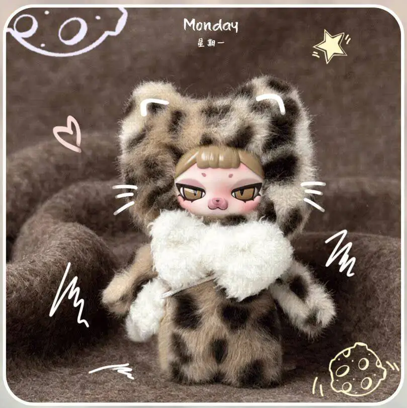 PIKU The Week Blind Box Mystery Toys Weekend Dolls Monday Model