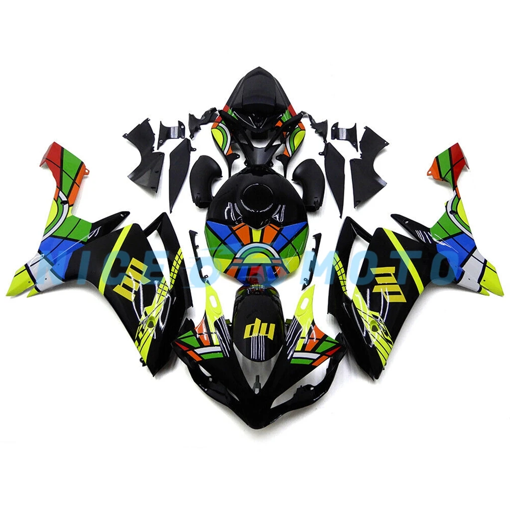 New Style Dazzling Cool Sportbike Rebuilding  for YAMAHA YZF R1 2008 2007 Color Sticker YZF R1 07 08 Motor Fairing kit