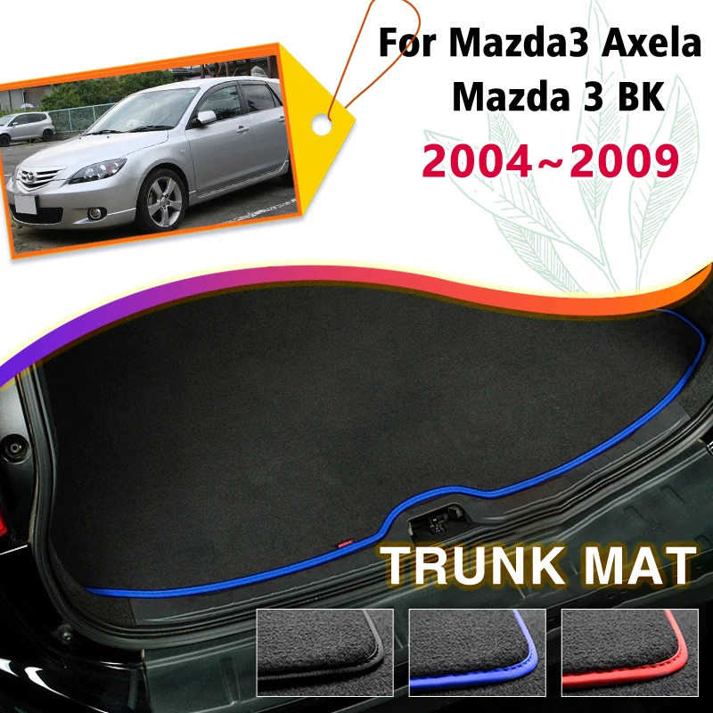 

Car Trunk Mat For Mazda3 Axela Mazda 3 BK 2004~2009 2005 2006 Boot Cargo Liner Tray Rear Trunk Luggage Carpet Pad Accessories