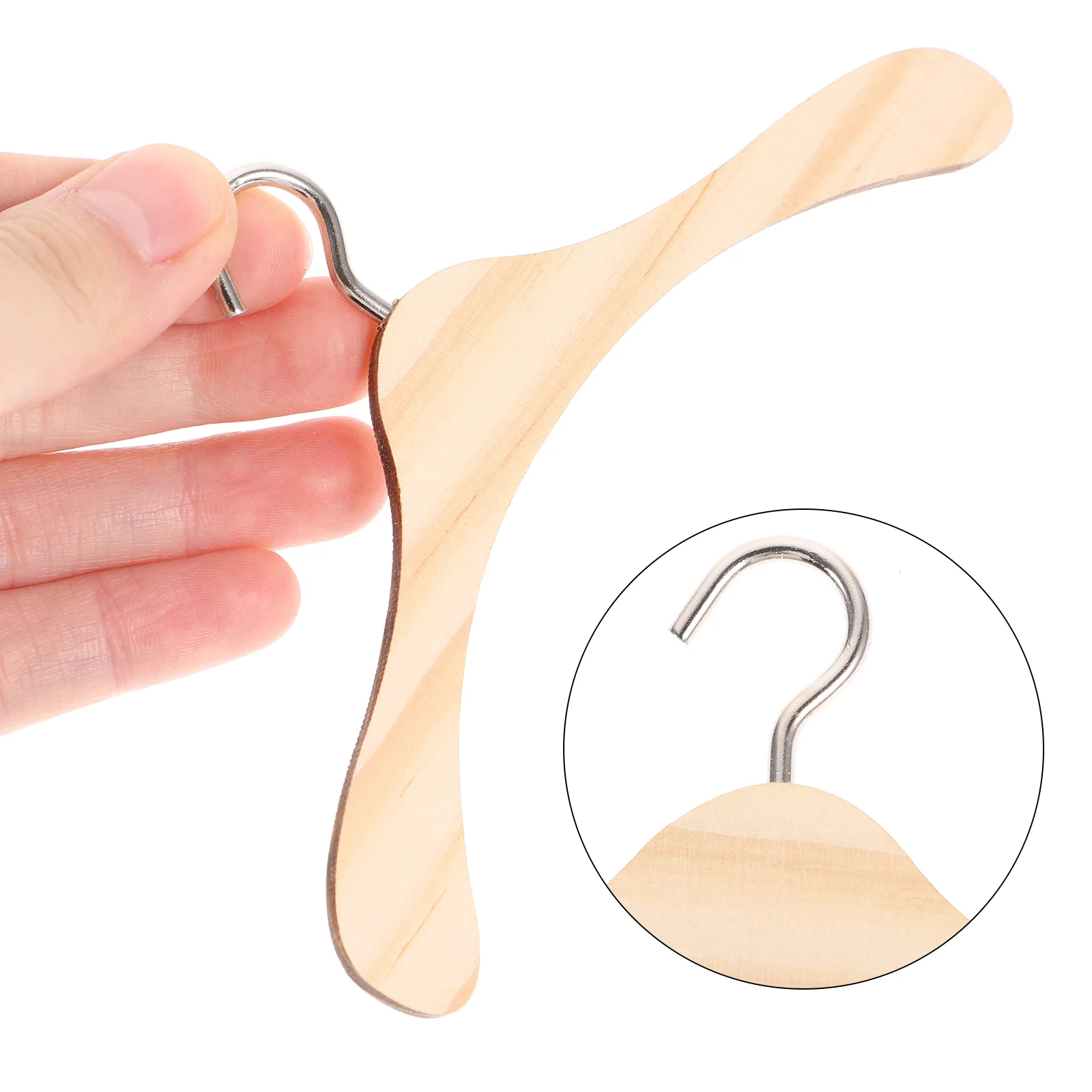 10 Pcs Closet Kids Clothes Hangers Baby Hanger Wood Hanger Kids Mini Wooden Clothes Hangers