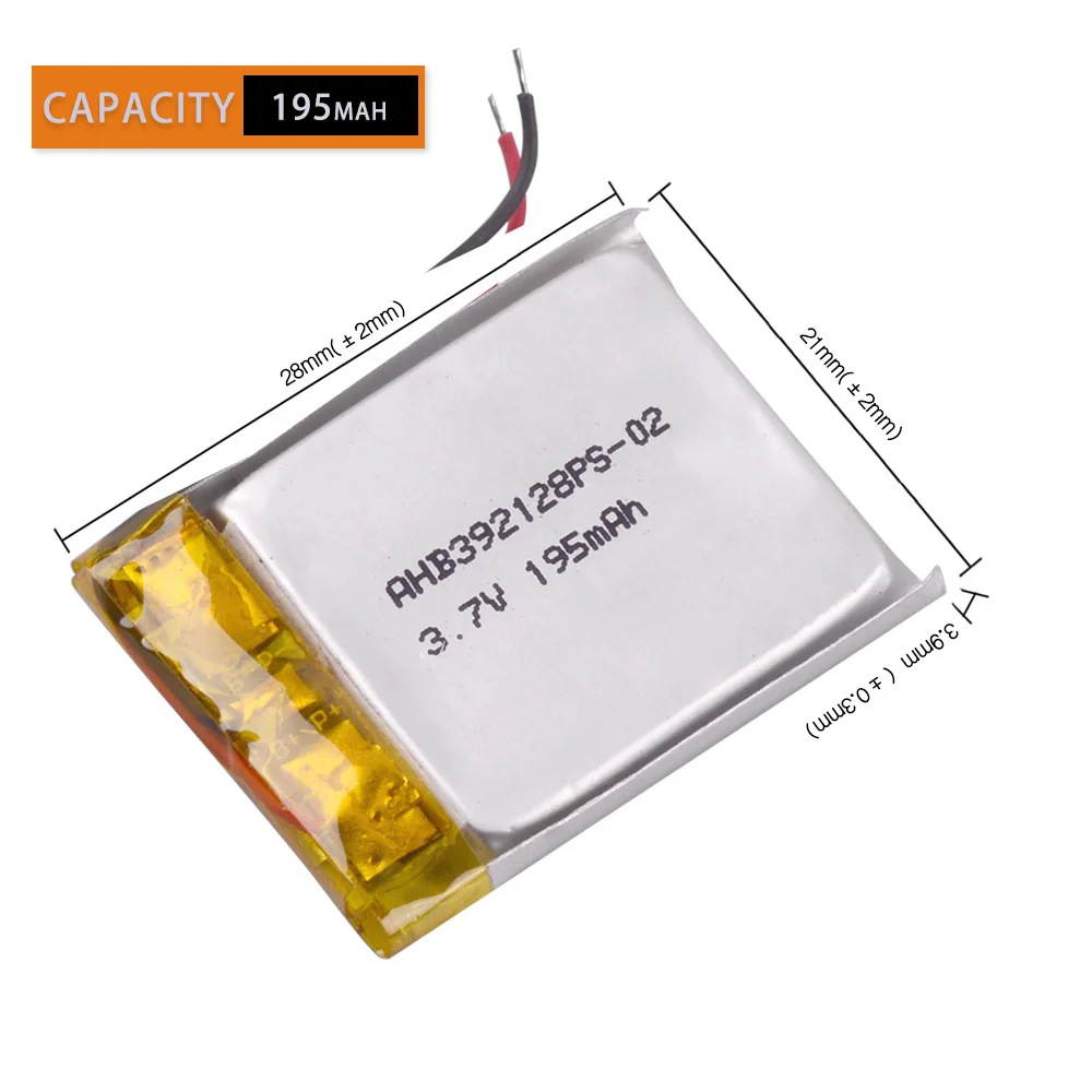 392128 3,7 В 195 мАч перезаряжаемая литий-ионная полимерная батарея Lipo для Bluetooth-гарнитуры BT3030 Log itech Wireless AHB 392128 392128 3,7 В 195 мАч перезаряжаемая литий-ионная полимерная батарея Lipo для Bluetooth-гарнитуры BT3030 Log itech Wireless AHB 392128