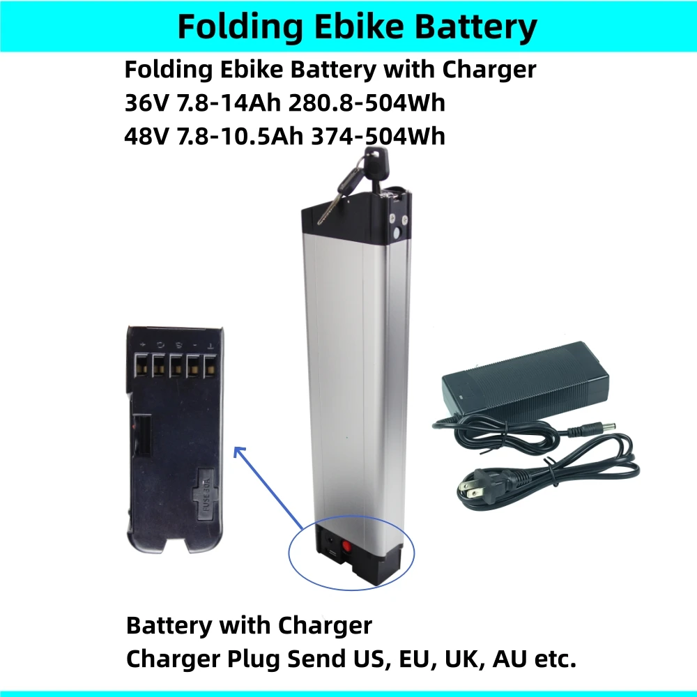 Folding E-bike Li-ion Battery 36V 10.4Ah 12.8Ah 14Ah 48V 7.8Ah 10Ah 10.5Ah Li-ion for e-joe eJoe Epik Se PVY Z20 pro Ebike