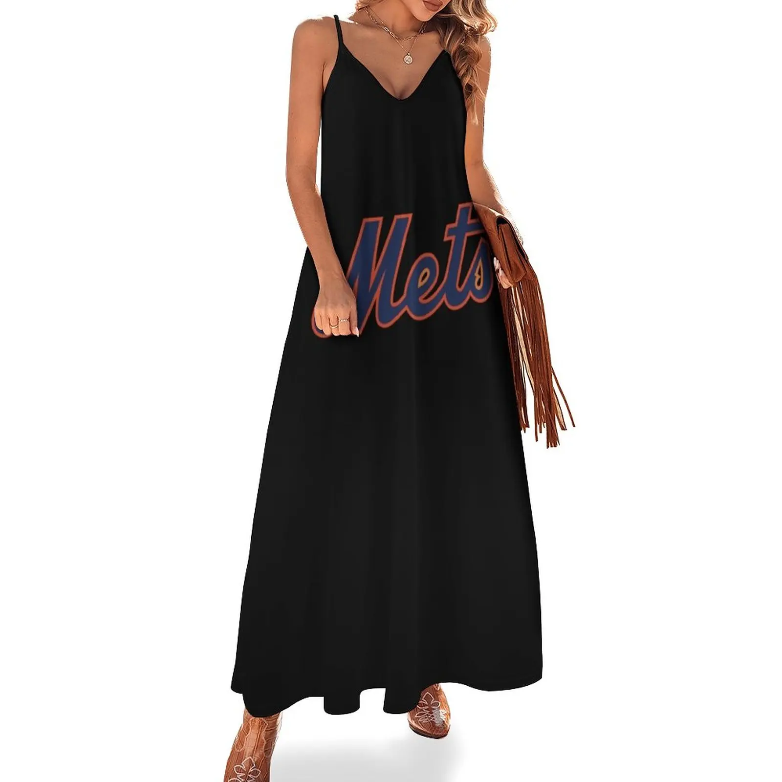 

Mets-NY Classic T-Shirt Sleeveless Dress loose women's dress women clothing 2023 new arrivals Elegant gown Woman dresses