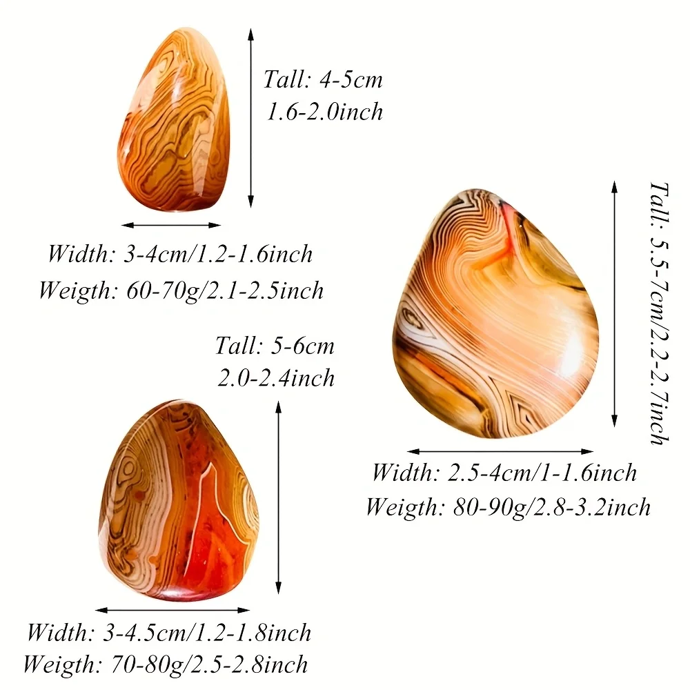 Palmard Sardonyx en Agate de soie colorée naturelle, pièce en Quartz en forme de main, cristal De guérison à bandes, cadeau pour amis, Reiki Home De 1 pièce