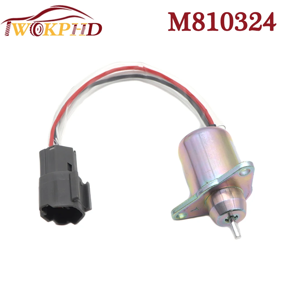 M810324 12V Fuel Shut Off Solenoid 119653-77950 11923377932 For John Deere tractor For Yanmar M808284 119233-77932 11965377950