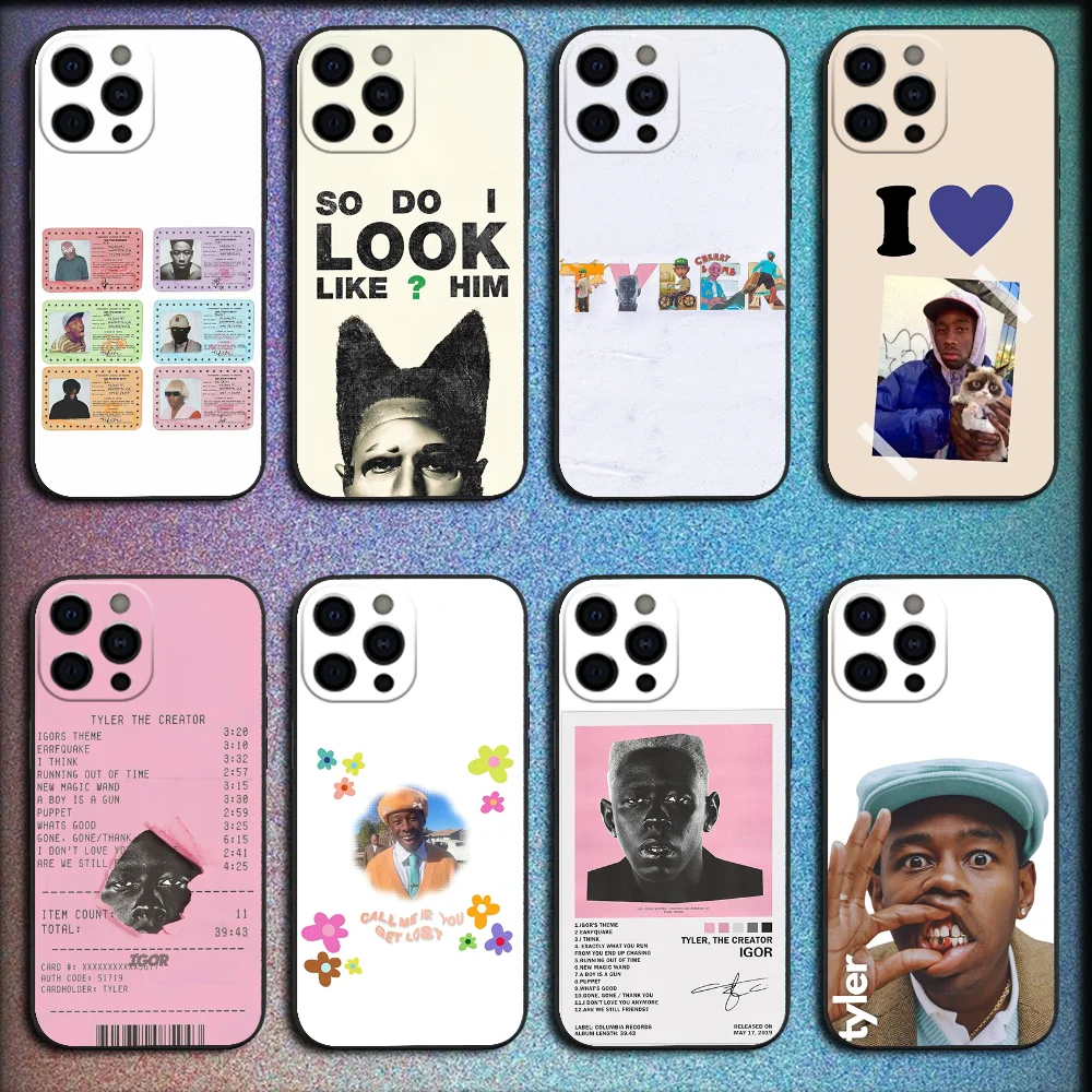 

T-Tylers The Creator Phone Case For iPhone 16,15,14,13,12,11,Pro,X,XS,Max,XR,Plus,Mini Soft Black Cover