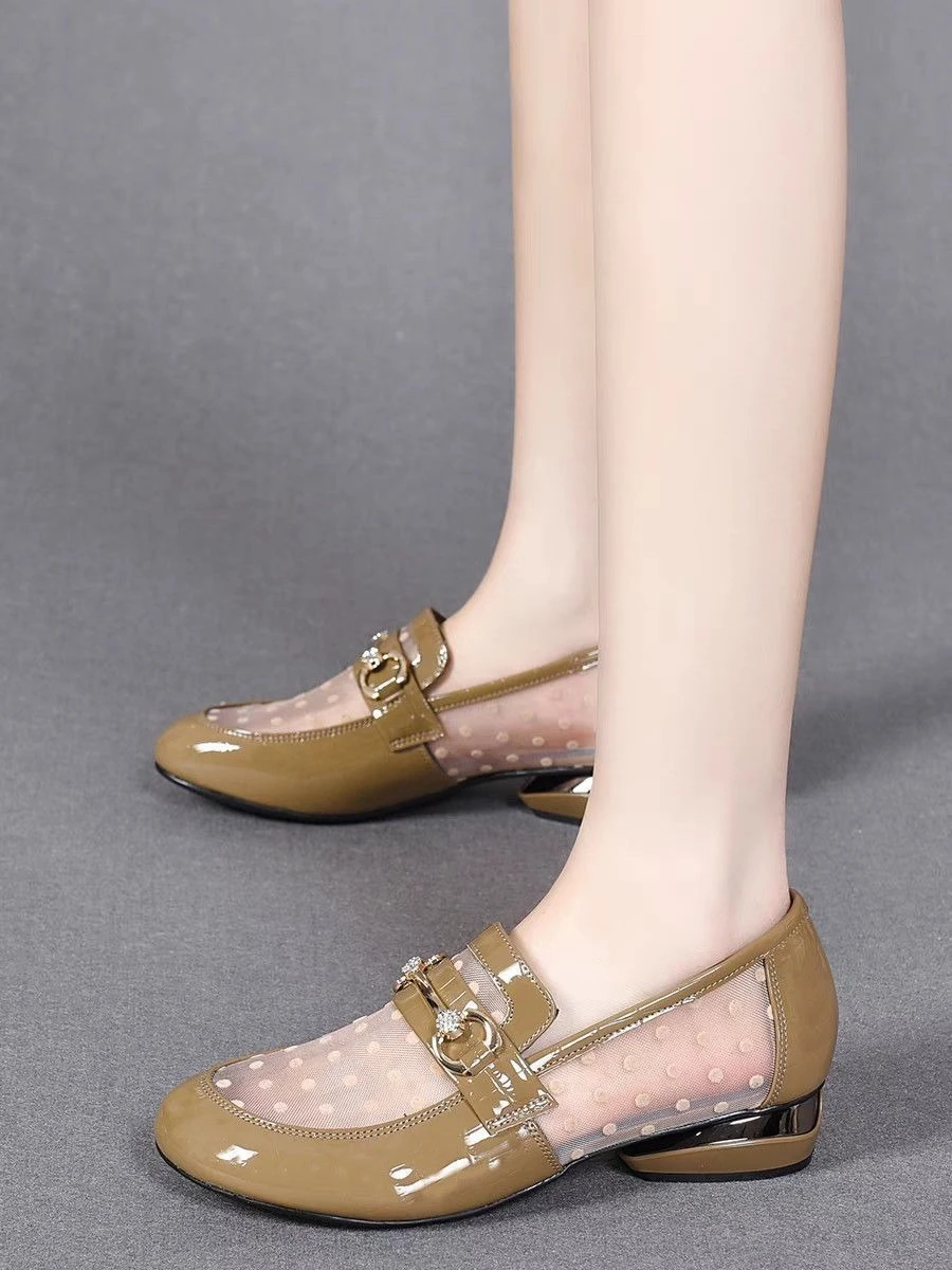 2026-new-style-women-loafers-sandals-genuine-leather-openwork-thin-summer-flat-cushioned-sole-low-heel-fashion