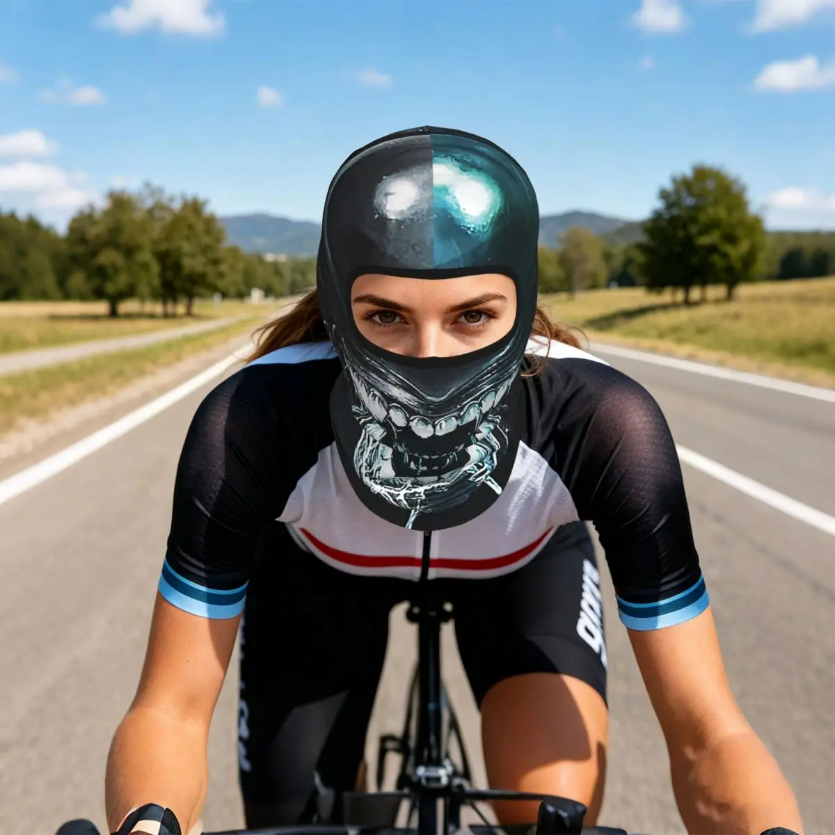 Xenomorph Alien Breathable Thin Balaclava Full Face Mask Sun Protection Neck Gaiter For Motorcycle Cycling Fishing Outdoor