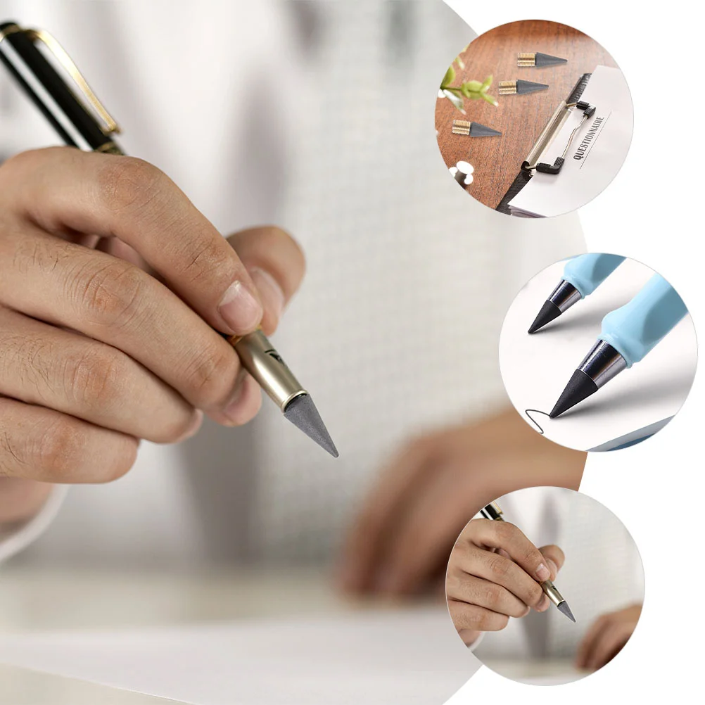 30 Pcs Pencil Head Inkless Nibs Portable Tip Replacements Heart Measuring Spoons