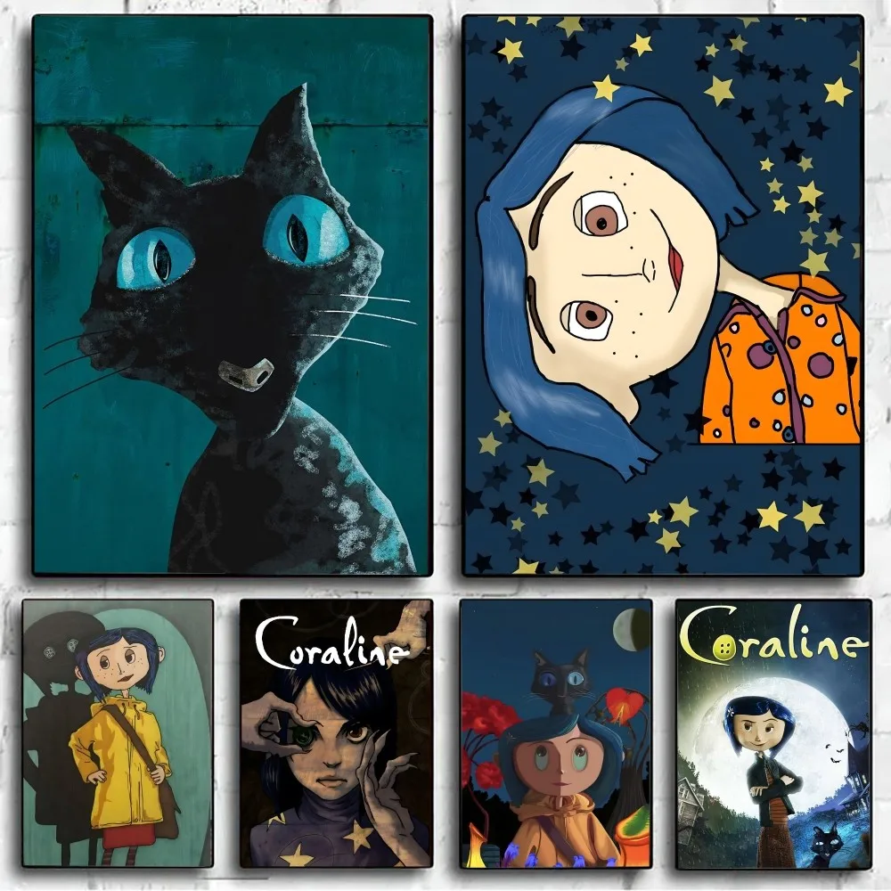 Kutipan Penyihir Horor Estetika Posters Anime C-coraline Untuk Poster DIY Poster Kraft Paper Vintage Poster Wall Art Painting