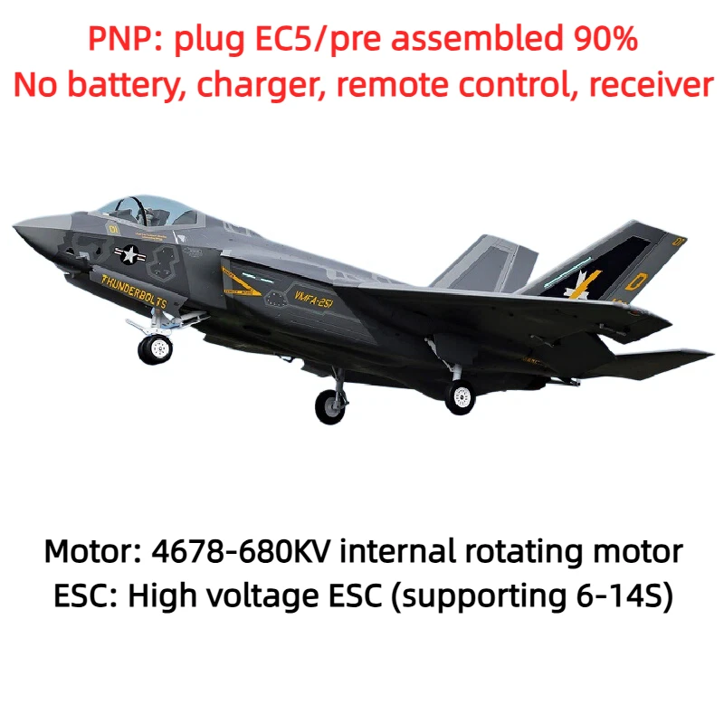 Freewing 110mm Edf F 35c Lightning Ii Electric Ducted Fan Fixed Wing Rc Fighter For Outdoor Flying Hobby Adult Rc Enthusiasts image 3
