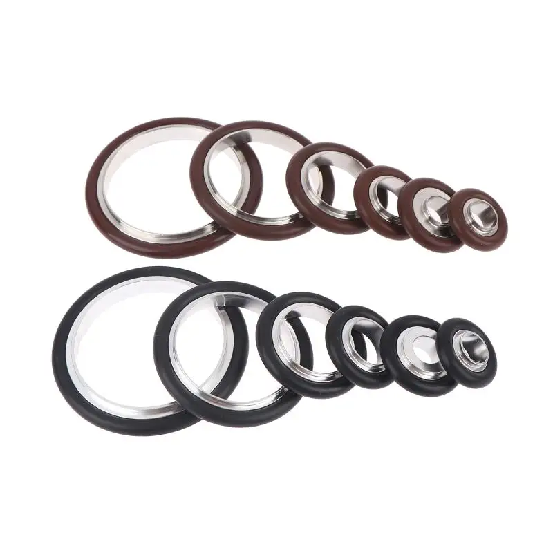KF10 KF16 KF25 KF40 KF50 AL Alloy 304 Stainless Bracket With NBR FKM O-Rring Seal For Vacuum Clamp Pipe Fitting Homebrew