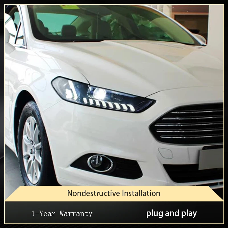 

Running Light Auto for Cars 12V Ford Mondeo 2013-2016 Headlight LED Drl High Configure Daylight Turning Accessories Front Lamp