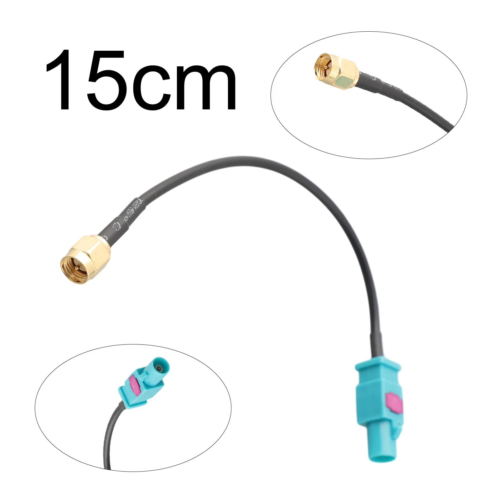 Antenna Adapter Cable with Z Male to for SMA Male Connectors 15cm RG174 for GSM GPS DAB Car Antennas Signal Stability