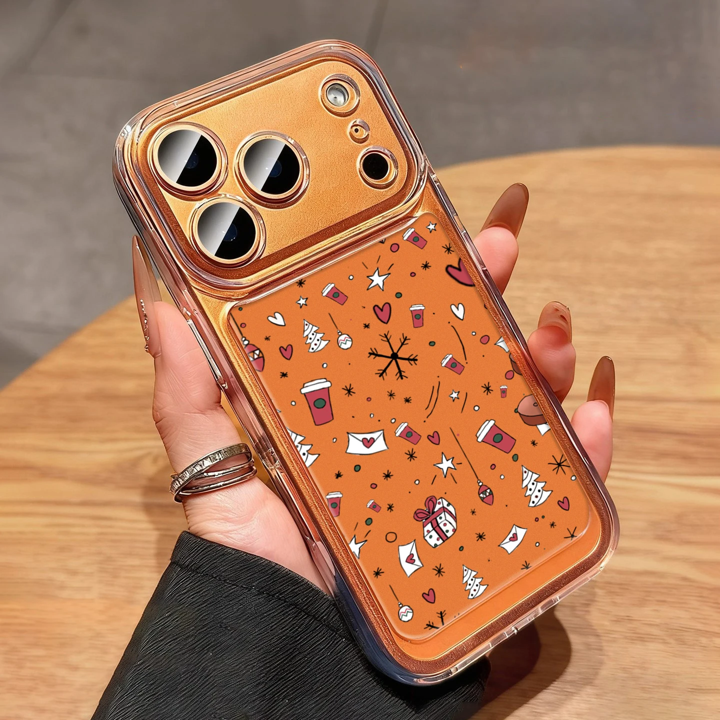 Warm Christmas Candy Gingerbread Phone Case For iPhone 17 16 15 Pro Max 15 14 13 12 XR X XS Max 7 8 Plus Shockproof Clear Cover