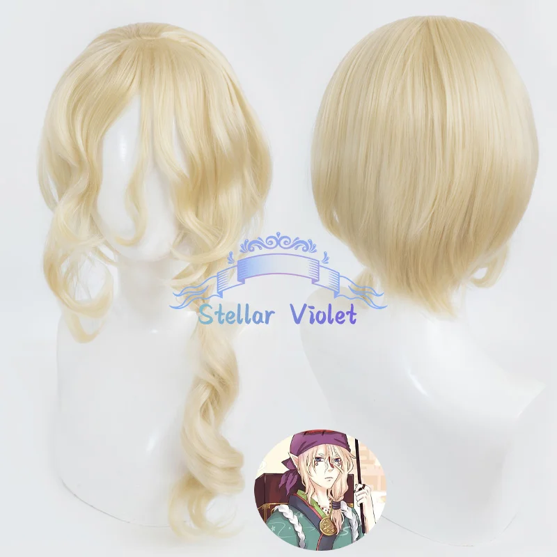 

Seller Kusuriuri Cosplay Wigs Anime Medicine Seller Kusuriuri Wig Heat Resistant 60CM Gold Synthetic Wigs Cosplay Party Costumes
