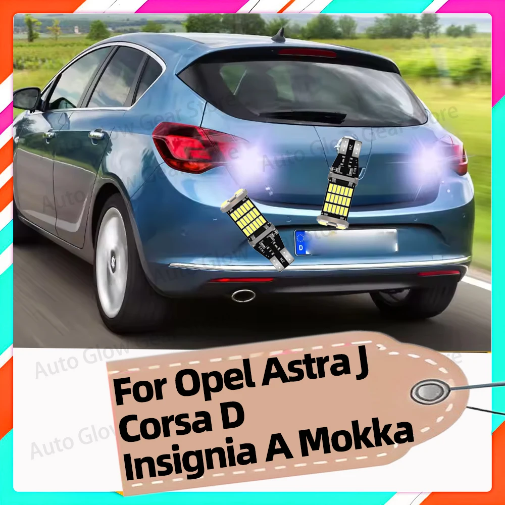 2 قطعة مصابيح كهربائية عكسية 6000K احتياطية مصابيح احتياطية لأوبل أسترا J كورسا D إنسيجنيا A Mokka W16W T15 921 912 LED المكونات N-Play #1