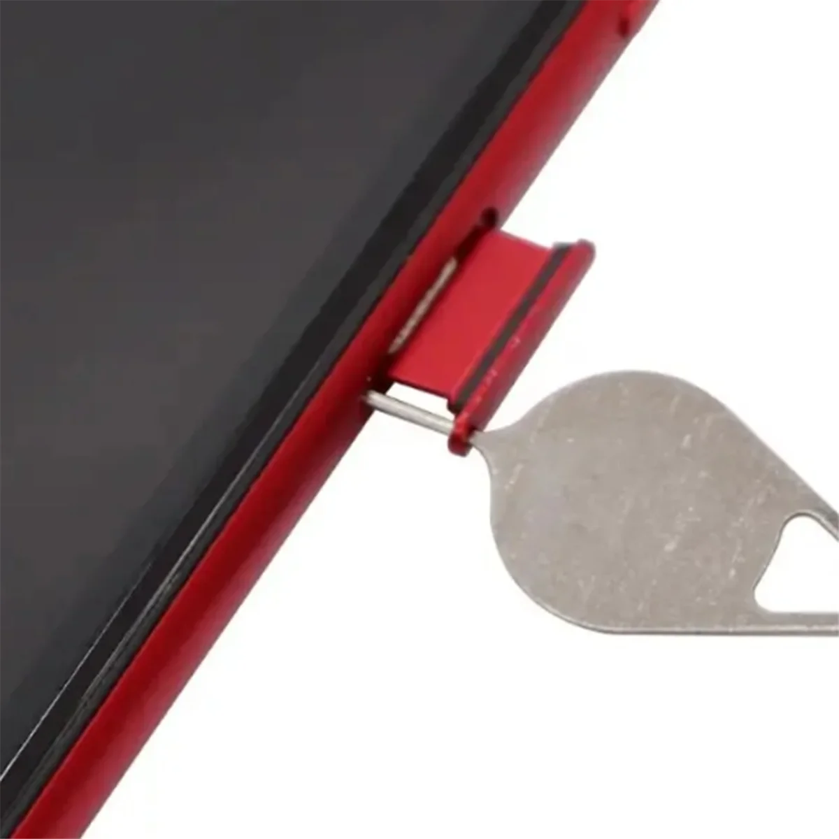 BAAQ 50pcs/Set Sim Card Tray Removal Eject Pin Key Tool Steel Needle Silver