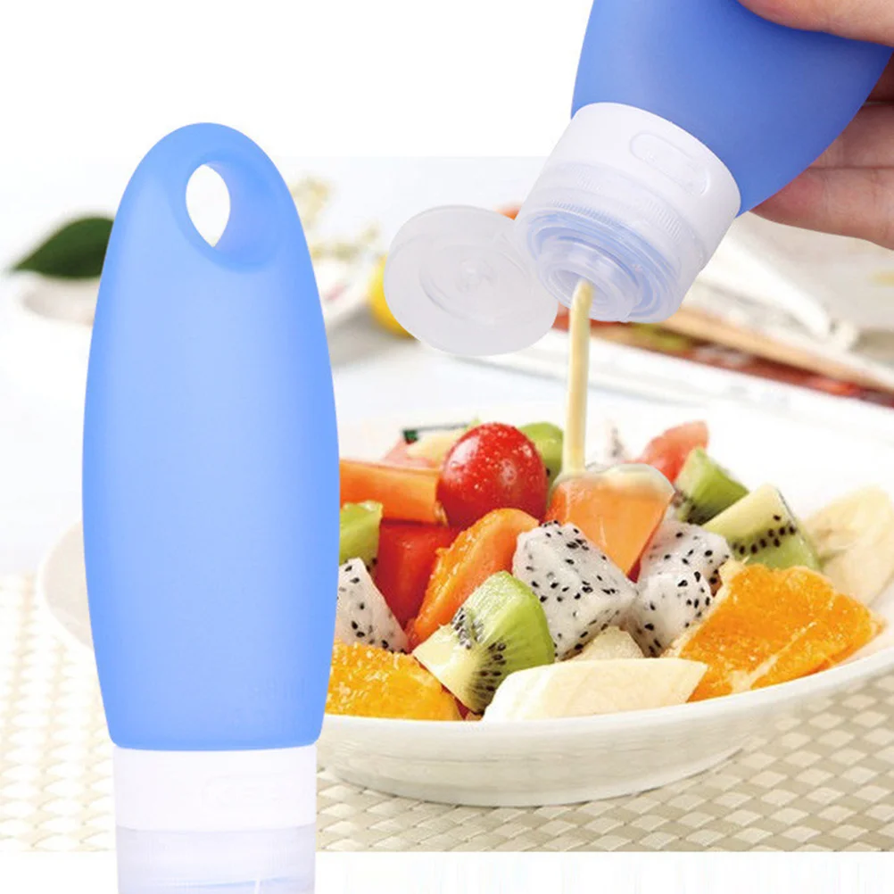 98ml Silicone Travel Bottle Refillable Portable Travel Container Shower Gel Shampoo Lotion Holder Leakproof for Camping Trip