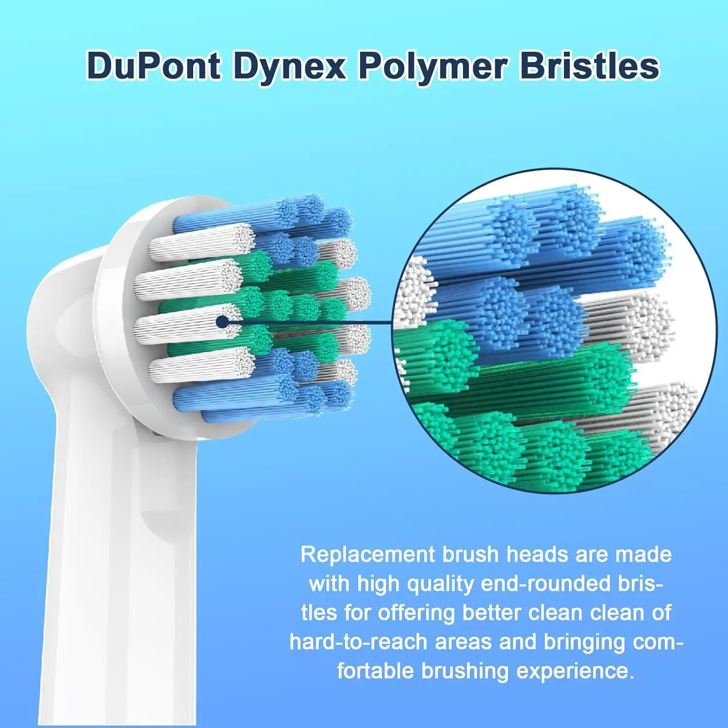 4-16 stuks vervangende opzetborstels compatibel met Philips elektrische borstel compatibel hoofd HX3 HX6 HX9