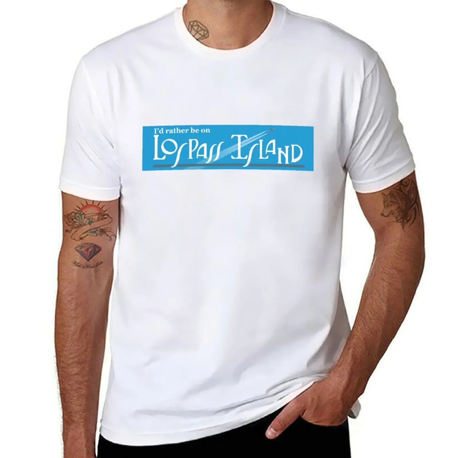 

Lospass Bumper Sticker T-Shirt cotton t shirt man man t shirt heavy cotton man t shirt luxury T-shirt